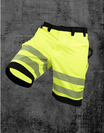 Short workwear haute visibilité