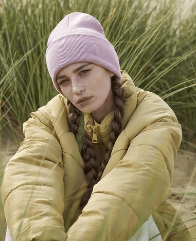 bonnet à revers recyclé