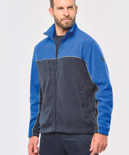Veste micropolaire bicolore écoresponsable