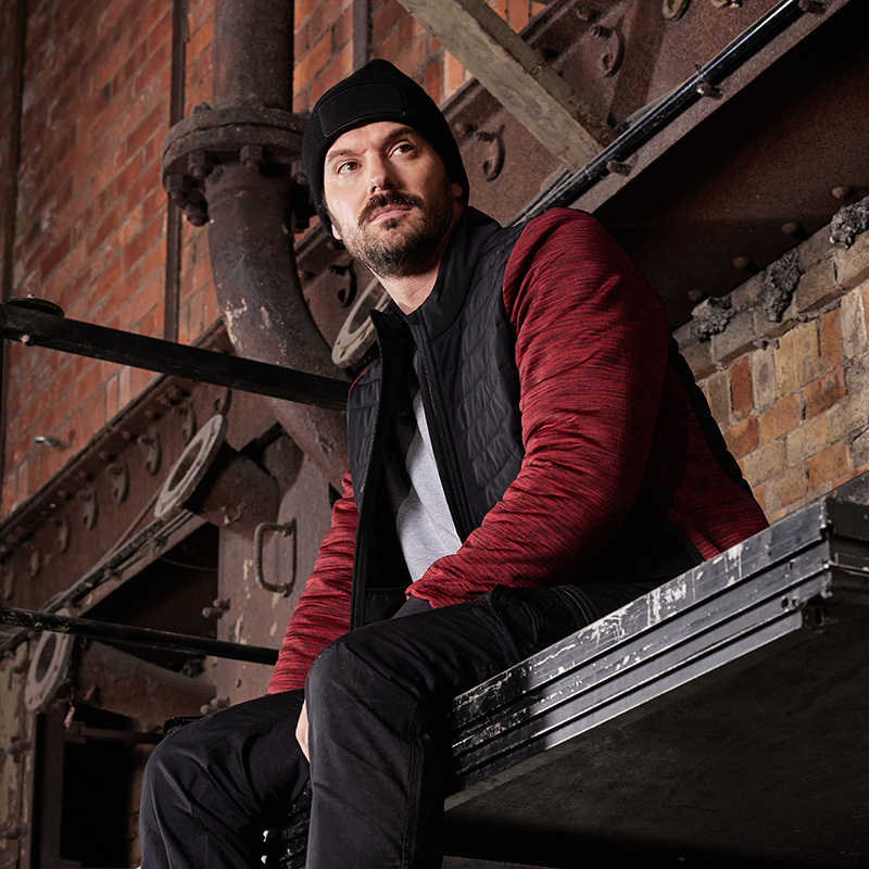 Veste de travail softshell hybride pour homme