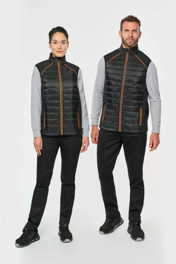 Bodywarmer bi-matière personnalisé