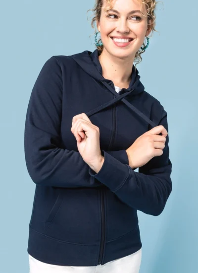 Sweat zippé écoresponsable femme