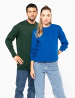 Sweat-shirt recyclé col rond unisexe